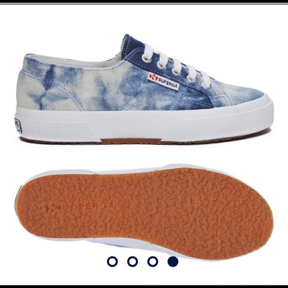Superga 2750 Tie Dye Denim Sneakers Size 7